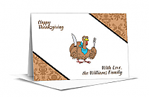 Diagonal Banner Note Card 5x3.5