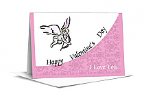 Corners Edge Valentine Note Card