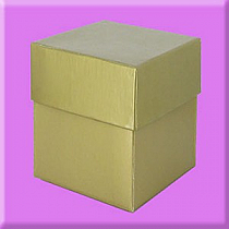 Premium Two-Piece Hi-Wall Gift Boxes Gold