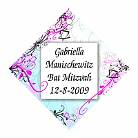 Embellish Diamond Bat Mitzvah Favor Tag