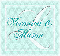 Monogram Square Wedding Labels